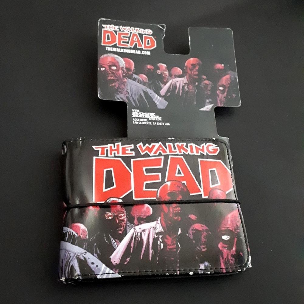 *NEW* THE WALKING DEAD Rock Rebel Wallet Zombies Billfold 2013